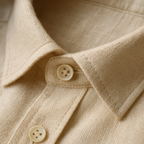 Collar and linen weave detail