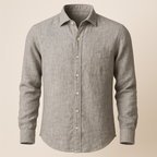Portofino linen shirt in grey — product